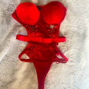 Christmas lingerie teddy